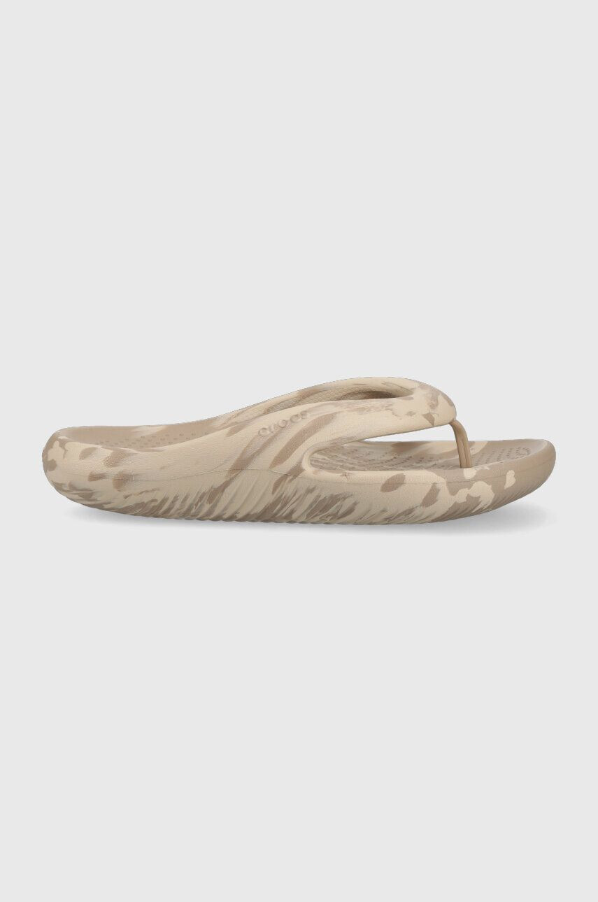 Crocs Žabky Mellow Marbled Flip šedá farba 208580 - Pepit.sk