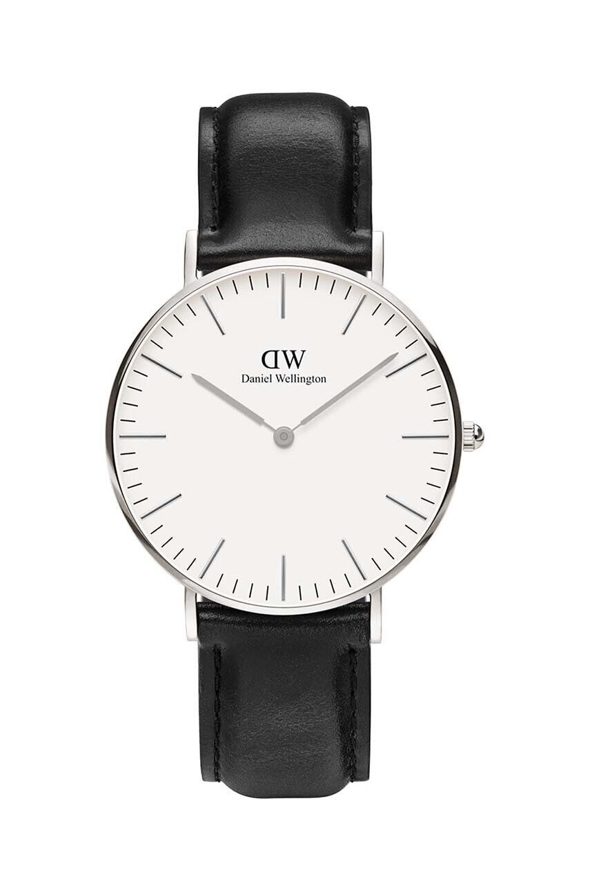 Daniel Wellington Hodinky Classic 36 Sheffield čierna farba - Pepit.sk