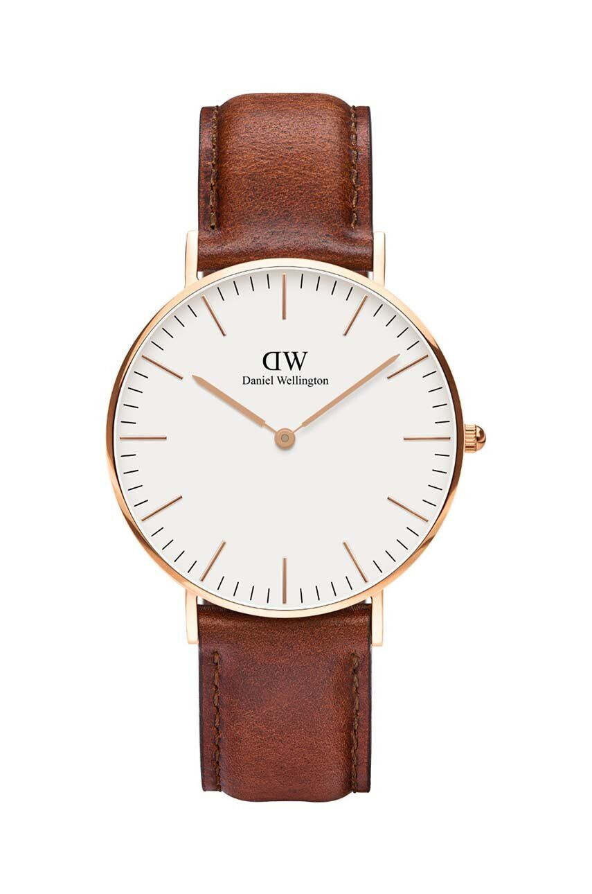 Daniel Wellington Hodinky Classic 36 St Mawes hnedá farba - Pepit.sk