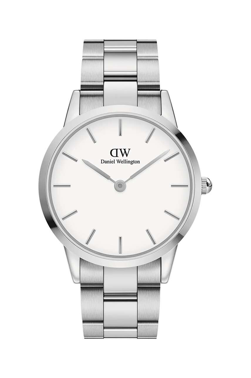 Daniel Wellington Hodinky Iconic Link 36 strieborná farba - Pepit.sk