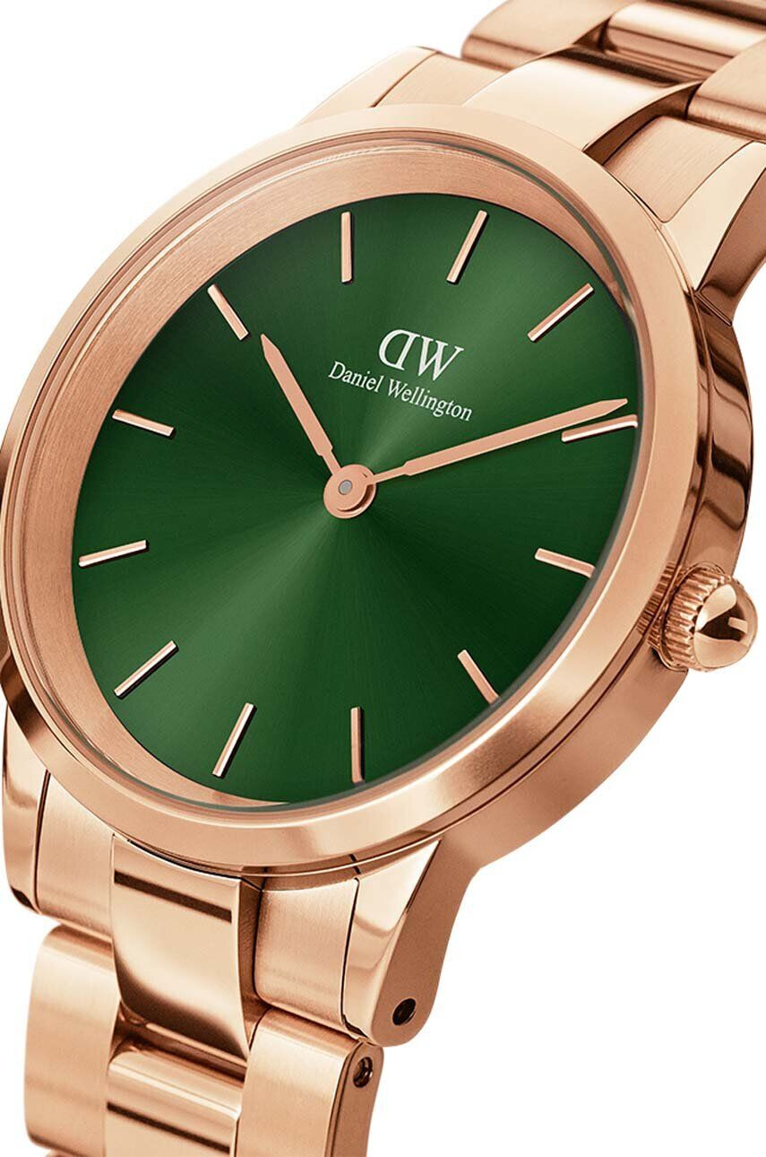 Daniel Wellington Hodinky Iconic Link Emerald dámske zlatá farba - Pepit.sk