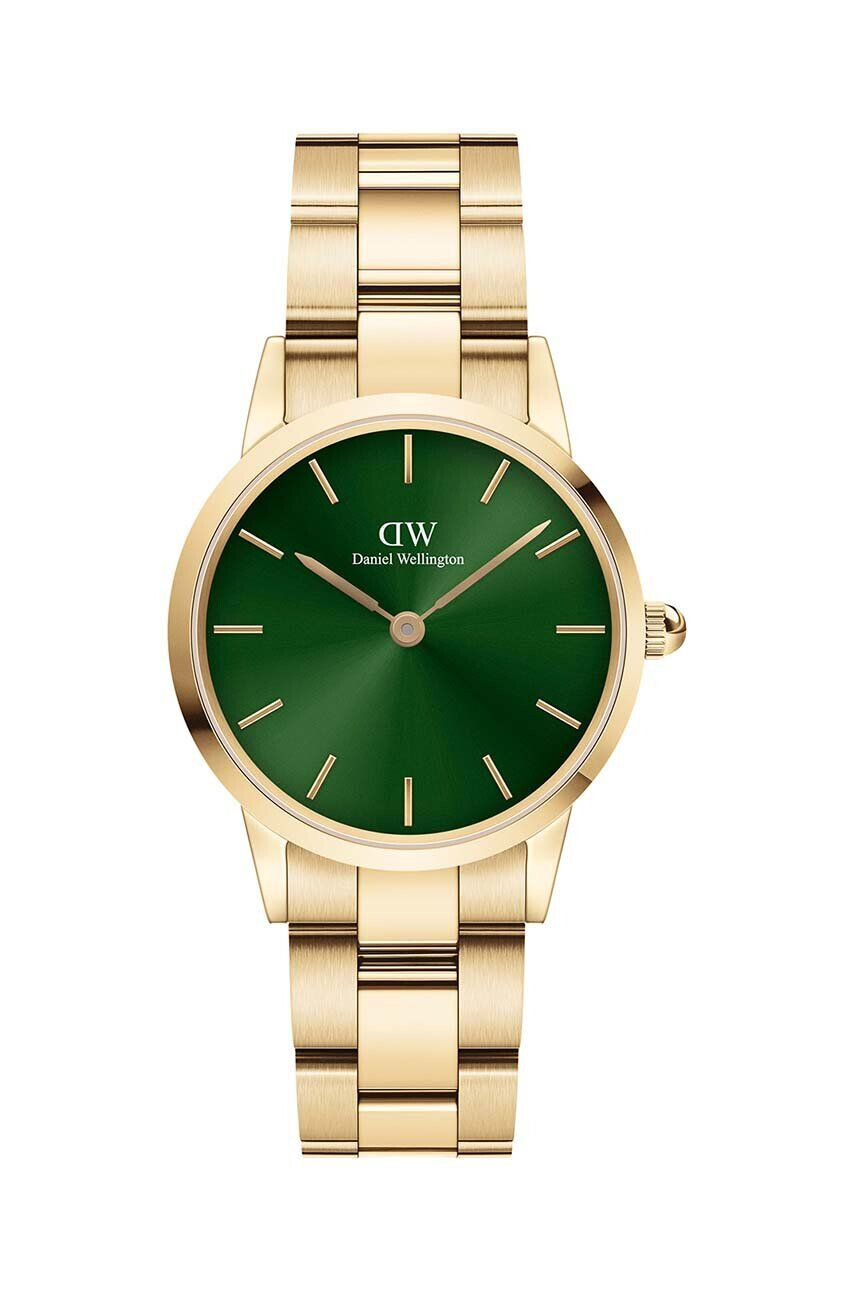 Daniel Wellington Hodinky Iconic Link Emerald dámske zlatá farba - Pepit.sk