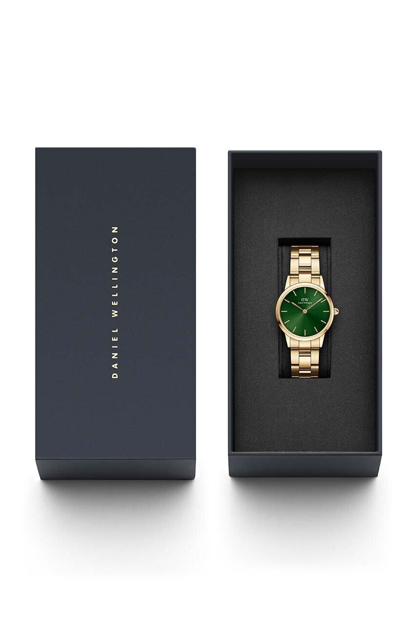 Daniel Wellington Hodinky Iconic Link Emerald dámske zlatá farba - Pepit.sk