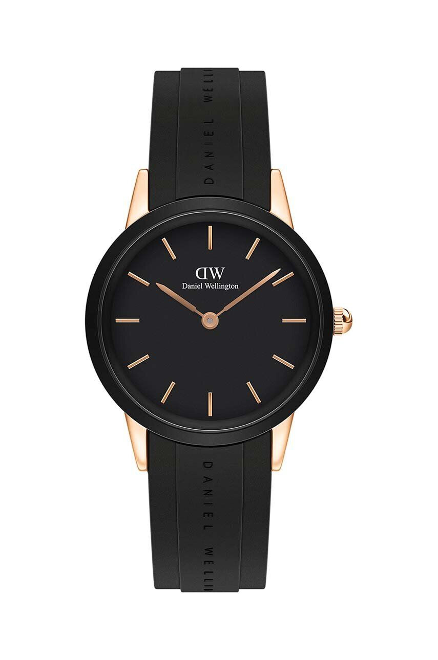 Daniel Wellington Hodinky Iconic Motion dámsky čierna farba - Pepit.sk