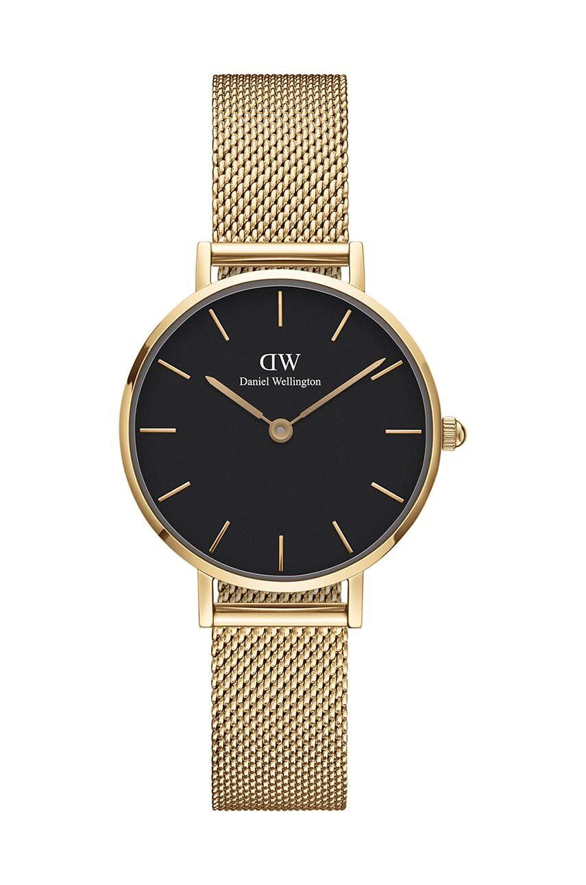 Daniel Wellington Hodinky Petite 28 Evergold dámske zlatá farba - Pepit.sk