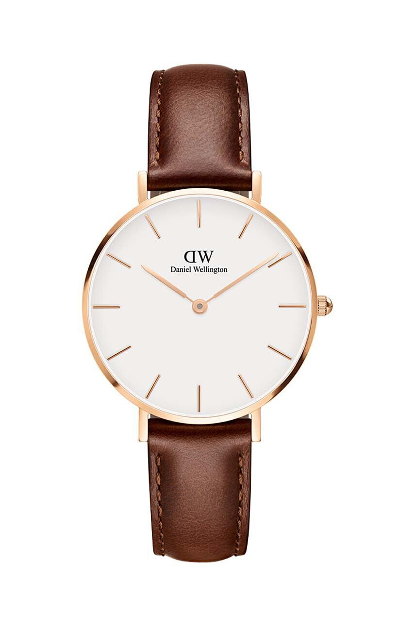 Daniel Wellington Hodinky Petite 32 St Mawes dámske hnedá farba - Pepit.sk