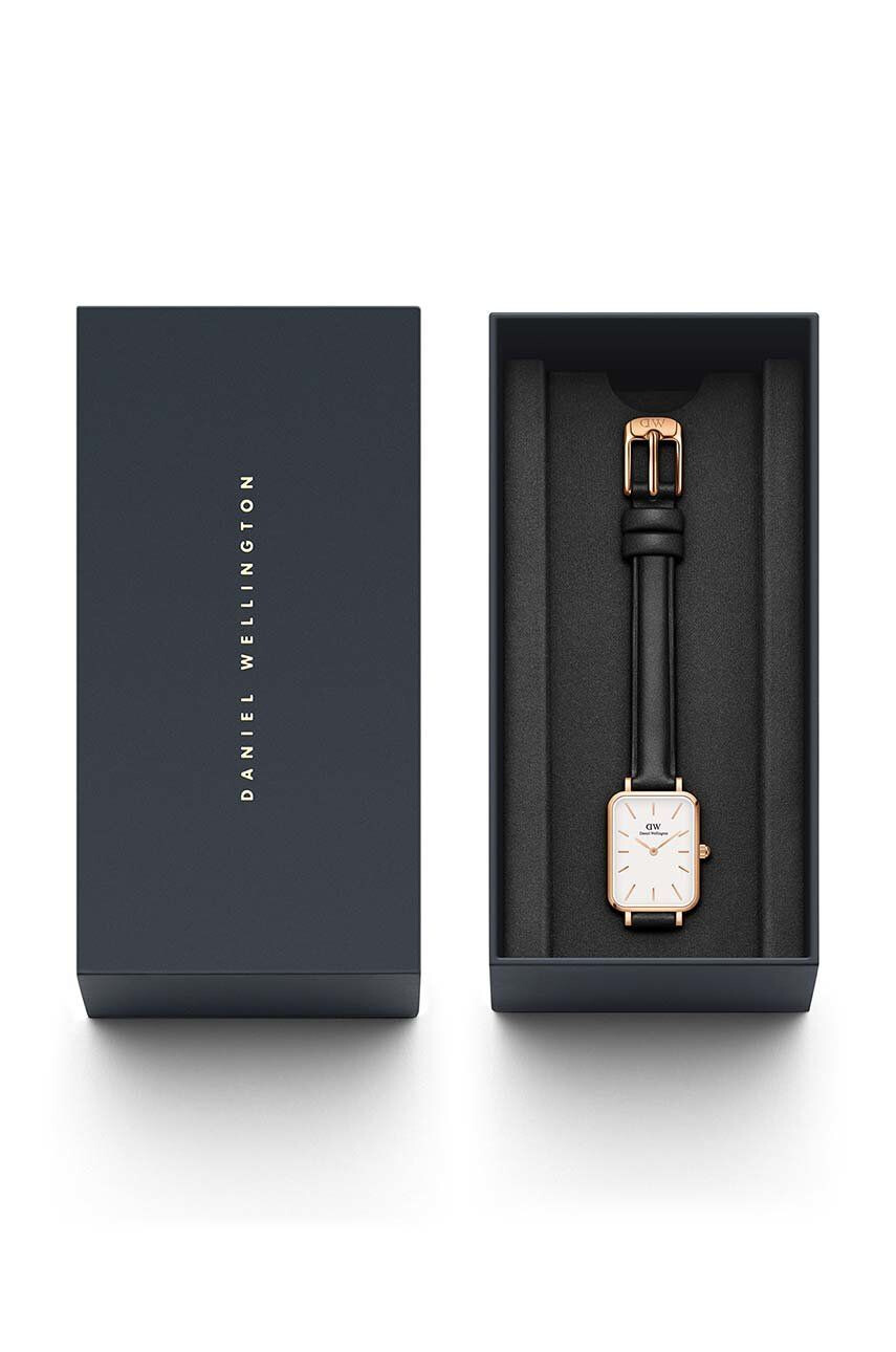 Daniel Wellington Hodinky Quadro Pressed dámske ružová farba - Pepit.sk