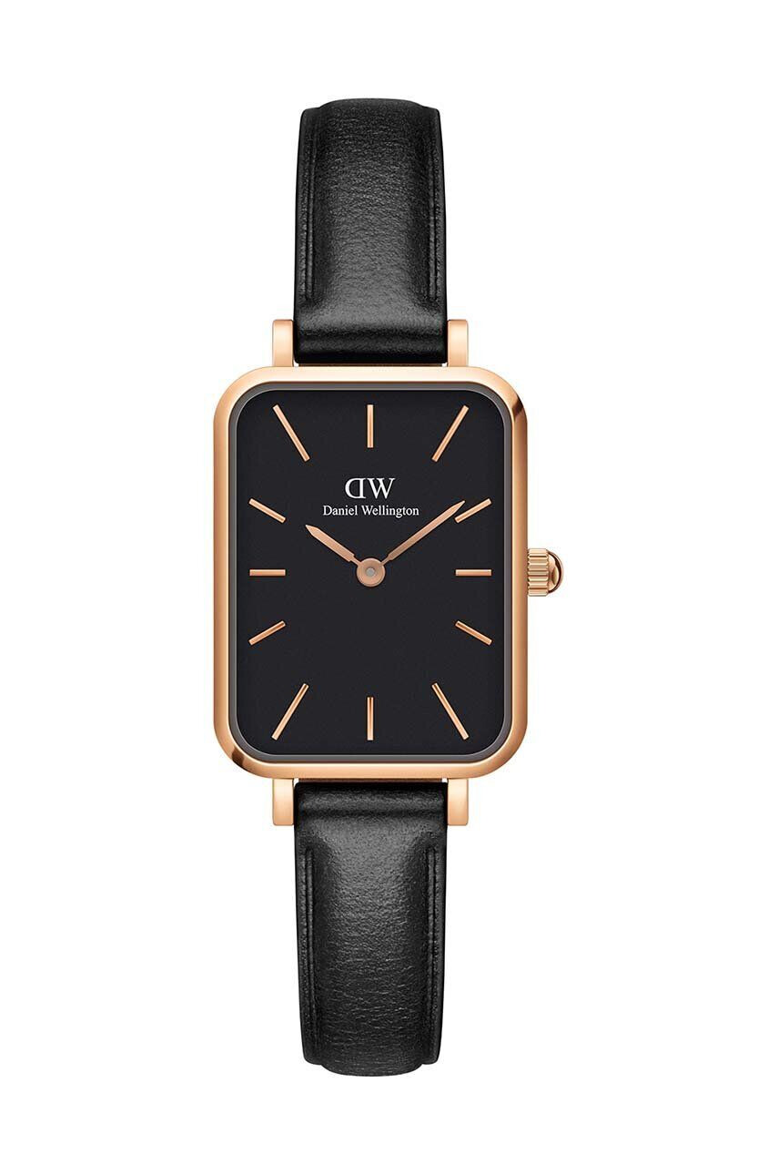 Daniel Wellington Hodinky Quadro Pressed dámske ružová farba - Pepit.sk