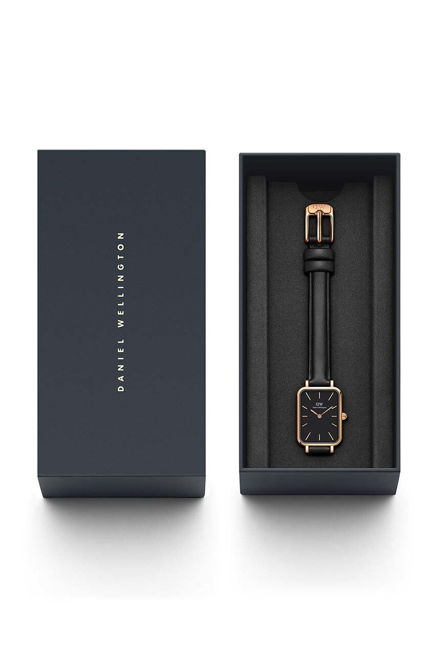 Daniel Wellington Hodinky Quadro Pressed dámske ružová farba - Pepit.sk