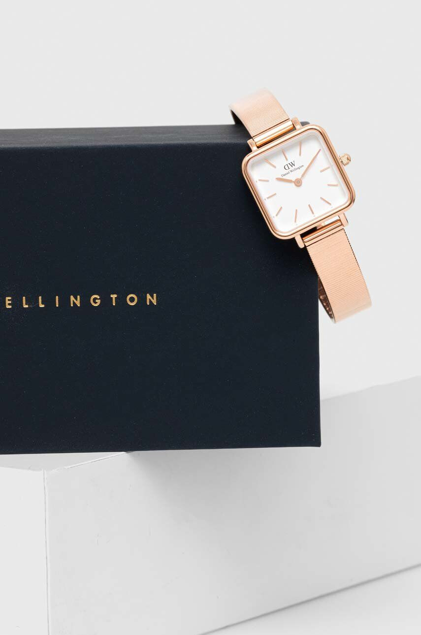 Daniel Wellington Hodinky Quadro Studio dámske ružová farba - Pepit.sk