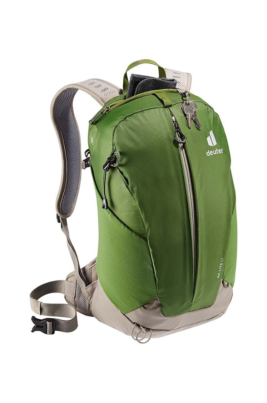 Deuter Ruksak AC Lite 17 zelená farba veľký vzorovaný - Pepit.sk