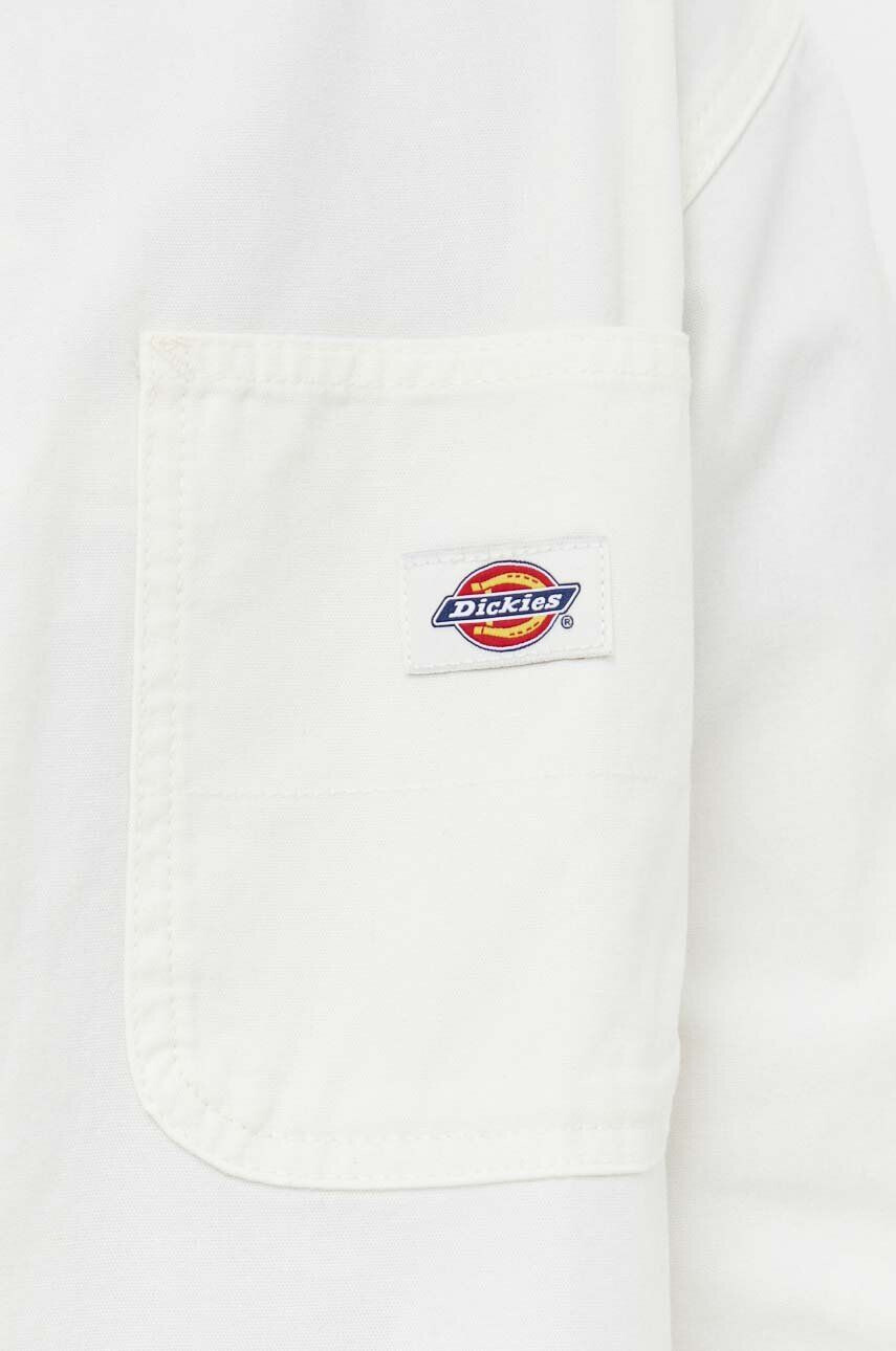 Dickies Bavlnená košeľa pánska béžová farba regular s klasickým golierom - Pepit.sk