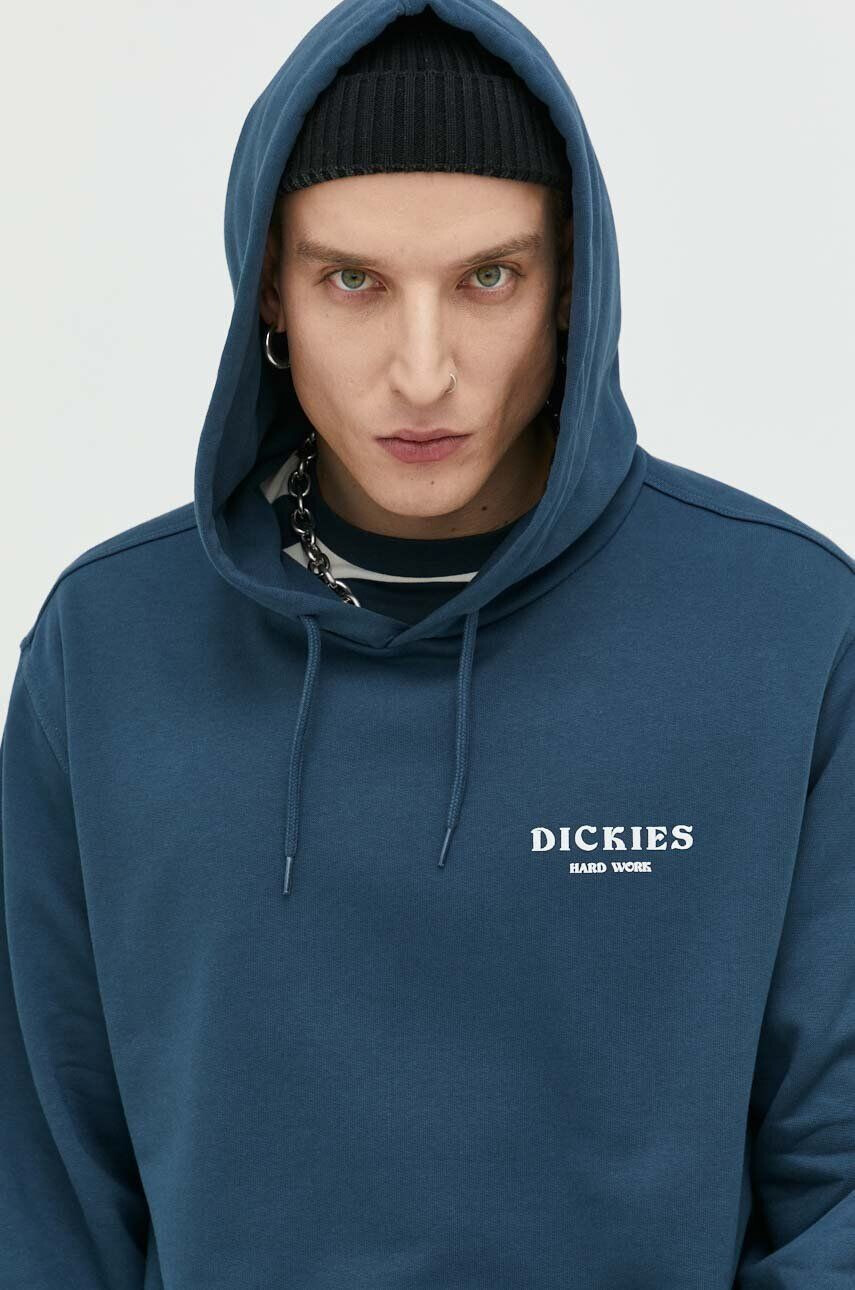 Dickies Bavlnená mikina pánska s kapucňou s potlačou - Pepit.sk