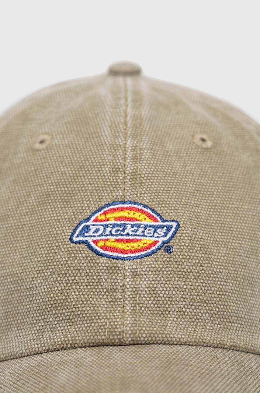 Dickies Bavlnená šiltovka hnedá farba s nášivkou - Pepit.sk