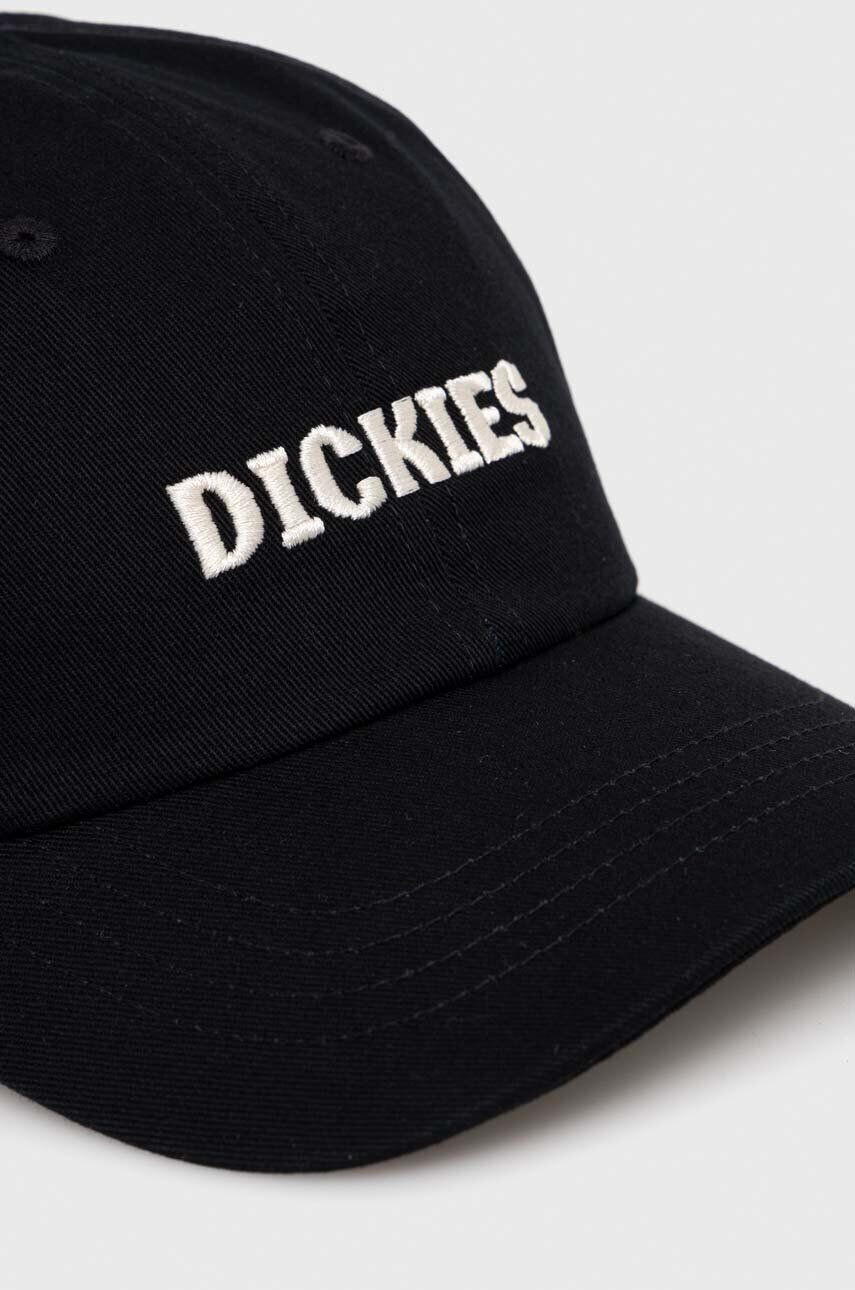 Dickies Bavlnená šiltovka čierna farba s nášivkou - Pepit.sk