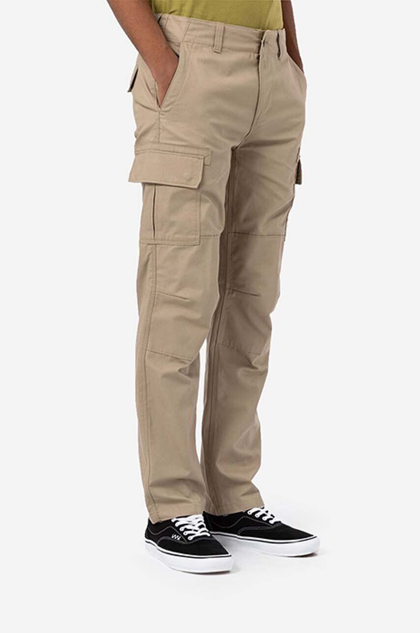 Dickies Bavlnené nohavice DK0A4XDUKHK-BROWN béžová farba rovné - Pepit.sk