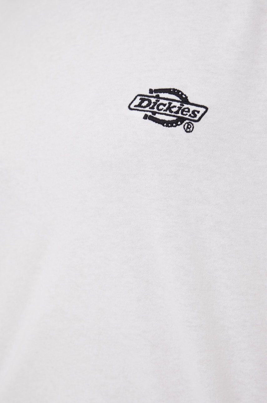 Dickies Bavlnené tričko DK0A4Y1BWHX1-WHITE biela farba - Pepit.sk