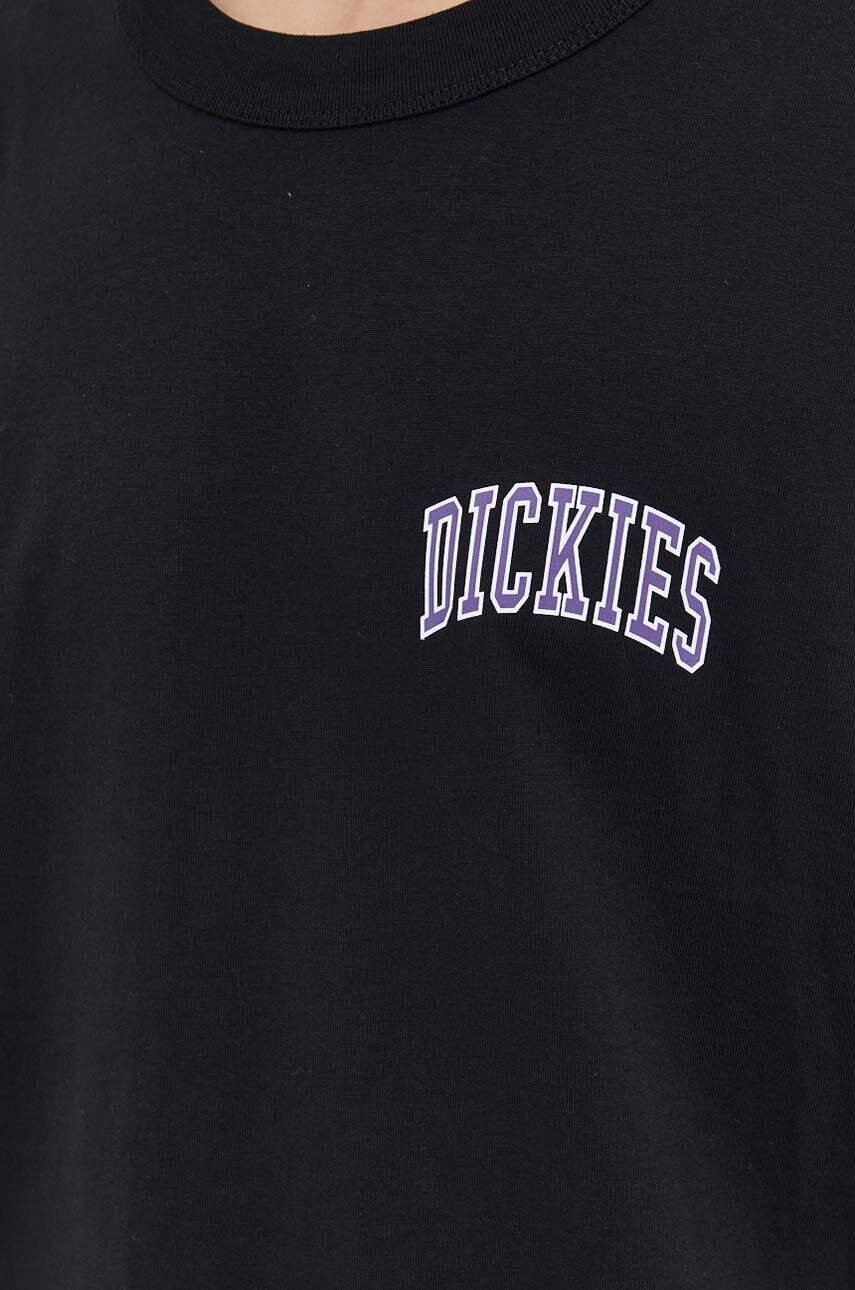 Dickies Bavlnené tričko čierna farba s potlačou - Pepit.sk