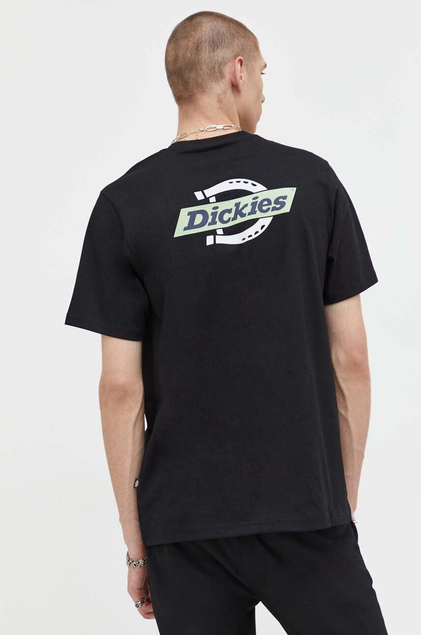 Dickies Bavlnené tričko fialová farba s potlačou - Pepit.sk