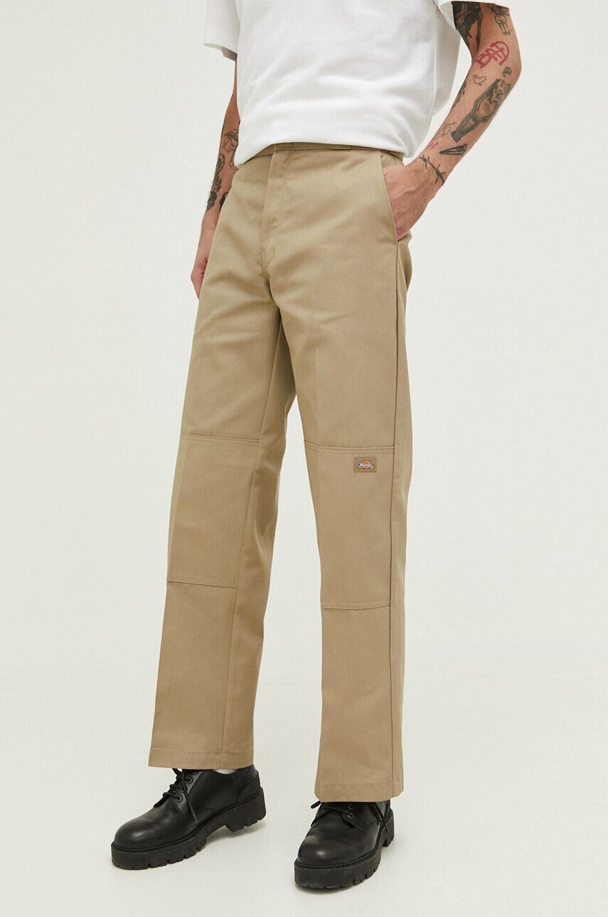 Dickies Nohavice DK0A4XK3KHK1-KHAKI pánske zelená farba rovné - Pepit.sk