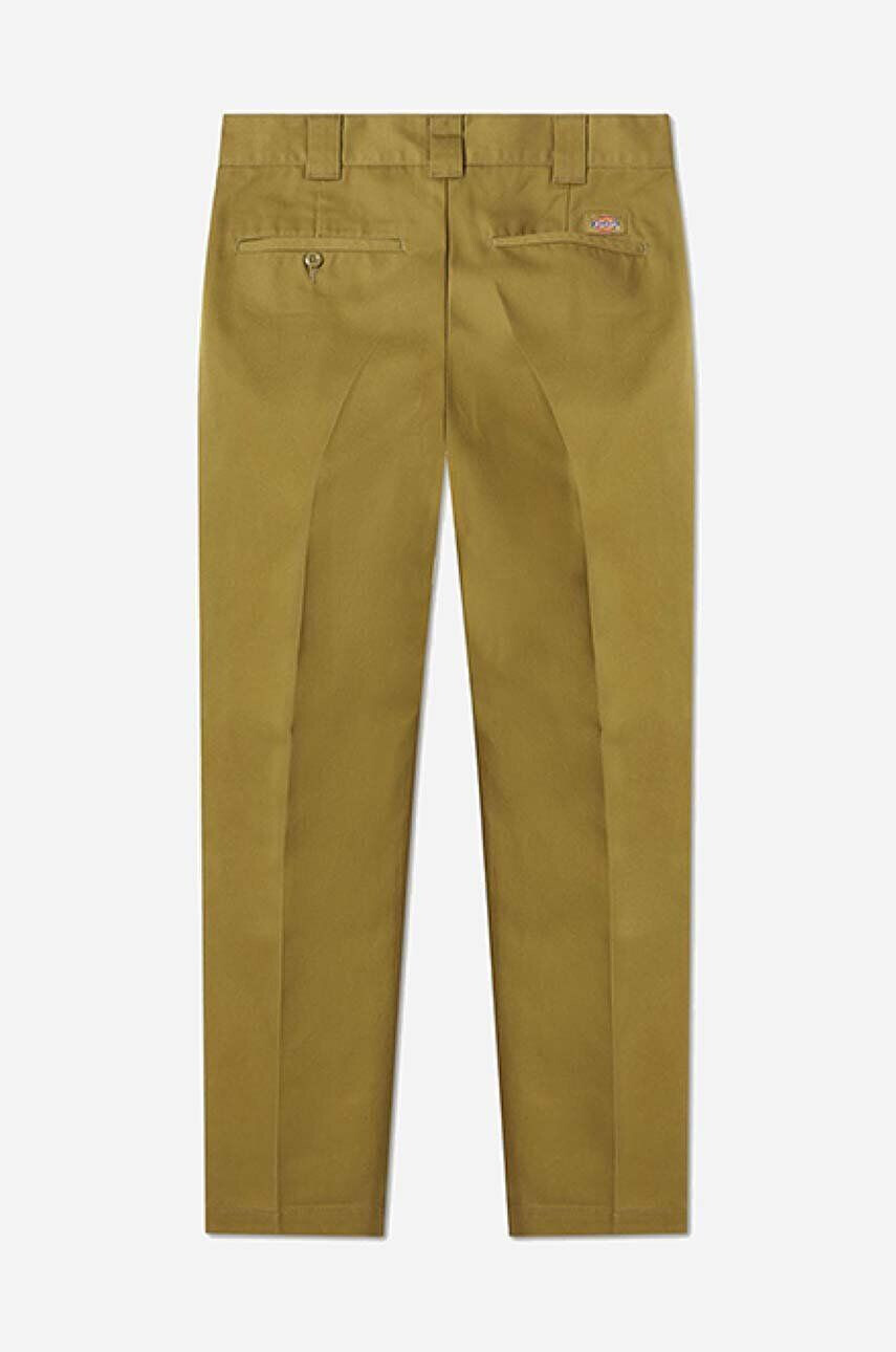 Dickies Nohavice 872 Work Pant Rec DK0A4XK8KHK-KHAKI pánske zelená farba priliehavé - Pepit.sk