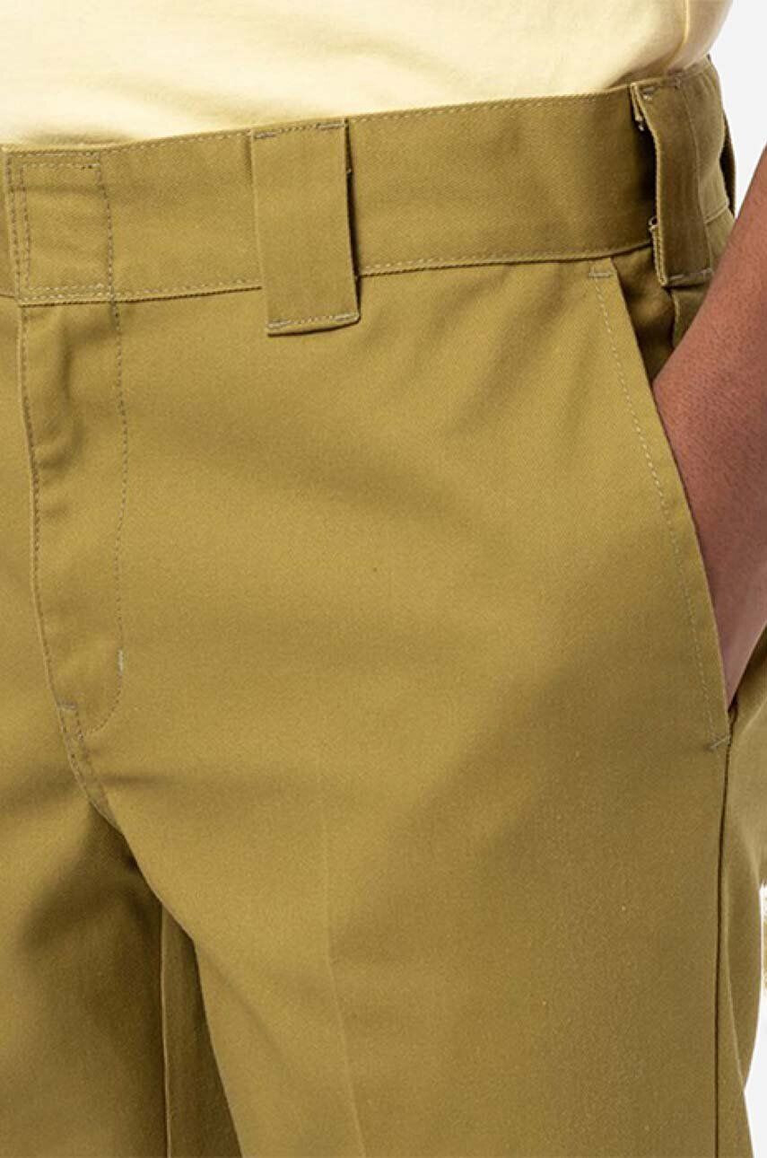 Dickies Nohavice 872 Work Pant Rec DK0A4XK8KHK-KHAKI pánske zelená farba priliehavé - Pepit.sk