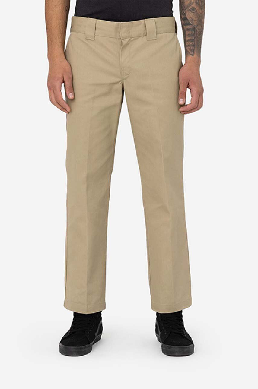 Dickies Nohavice Work Pant Rec DK0A4XK9KHK-brown pánske béžová farba rovné - Pepit.sk