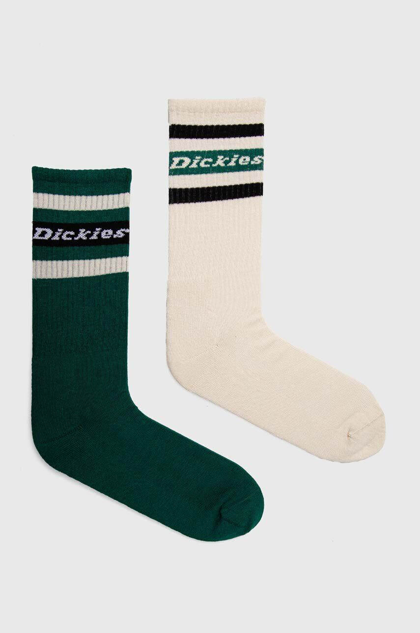 Dickies Ponožky 2-pak zelená farba - Pepit.sk