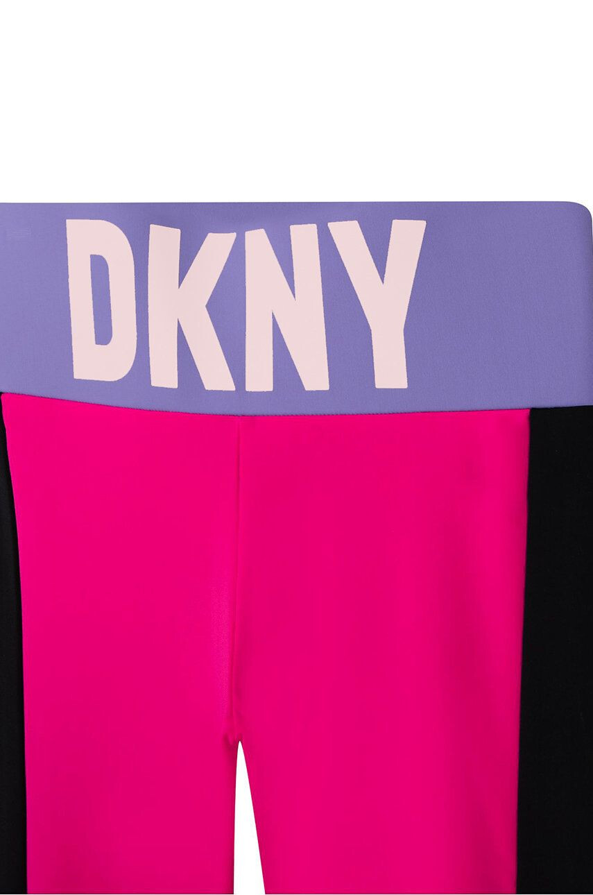 DKNY Detské legíny ružová farba vzorované - Pepit.sk