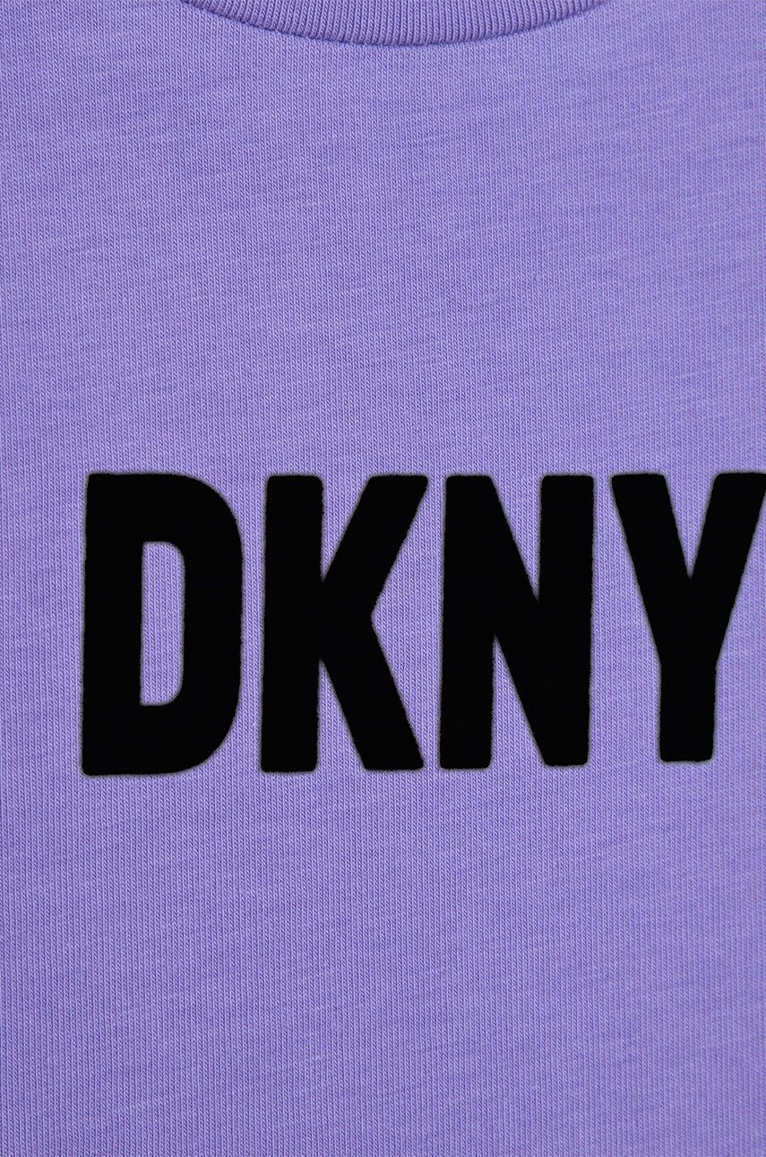 DKNY Detské tričko fialová farba - Pepit.sk