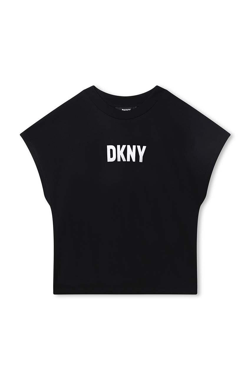 DKNY Detské tričko šedá farba - Pepit.sk