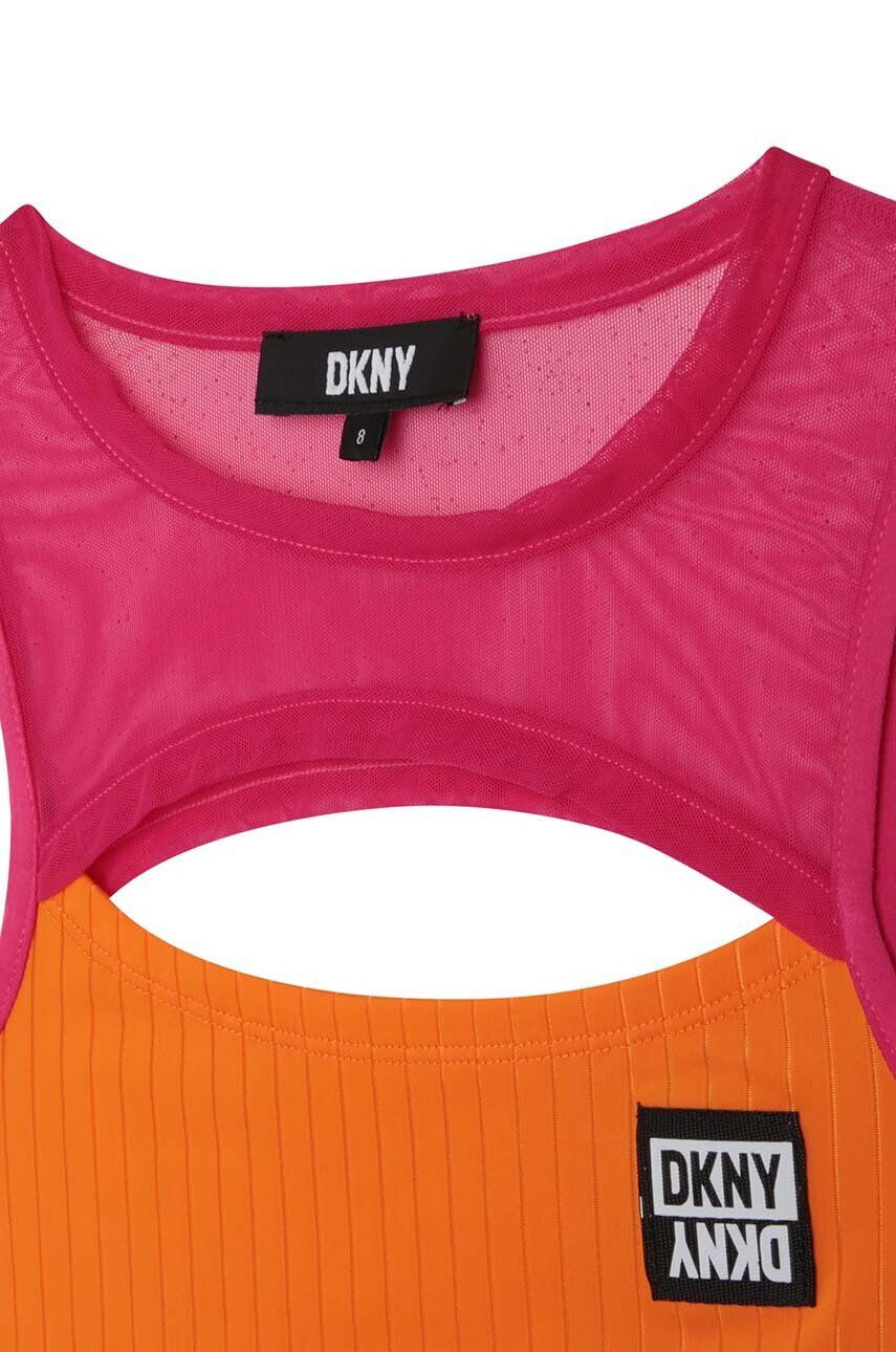 DKNY Detský top oranžová farba - Pepit.sk