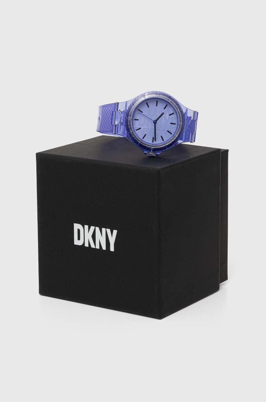 DKNY Hodinky NY6644 dámsky fialová farba - Pepit.sk