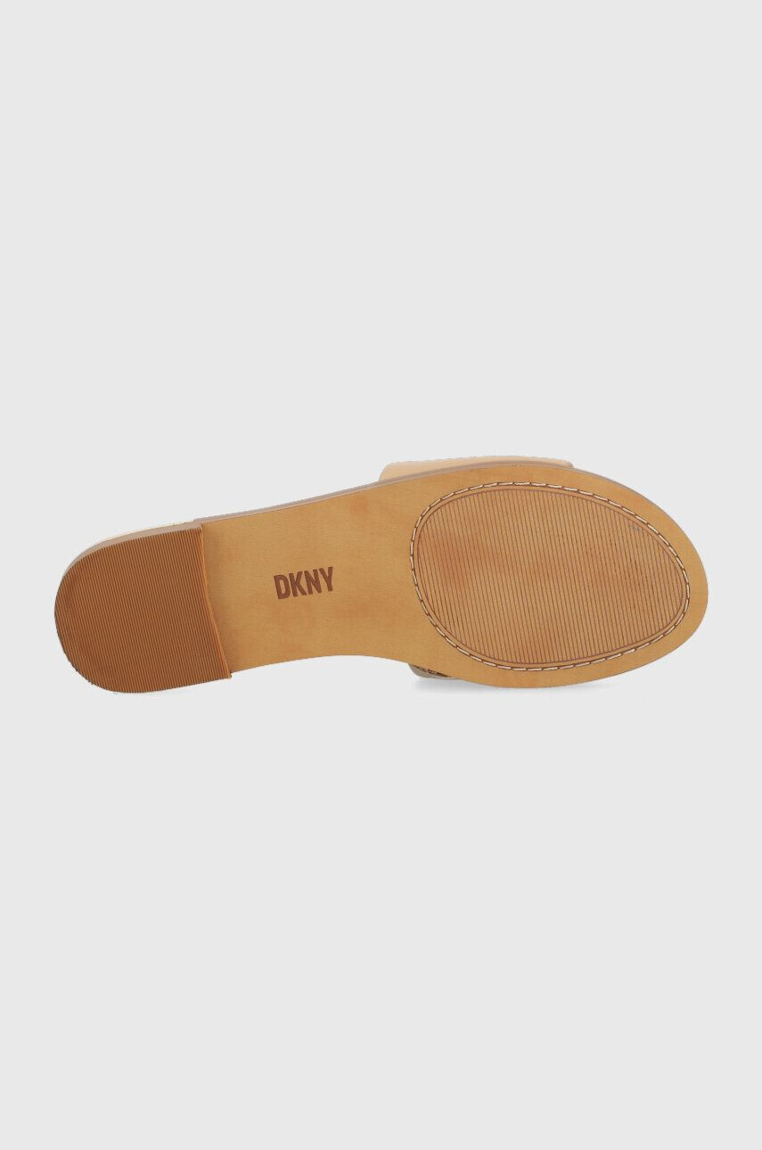 DKNY Kožené šľapky WALDINA dámske béžová farba K1331561 - Pepit.sk