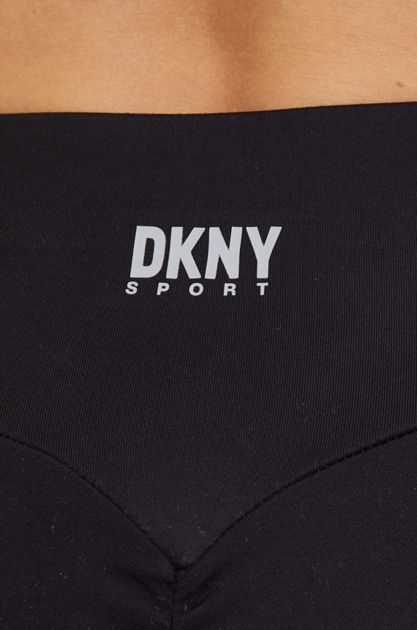 DKNY Legíny dámske čierna farba jednofarebné - Pepit.sk