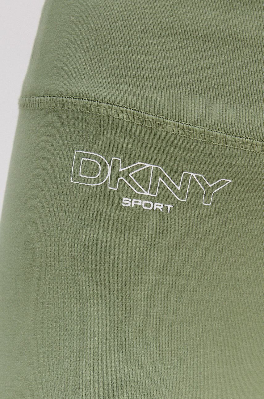 DKNY Legíny dámske zelená farba - Pepit.sk