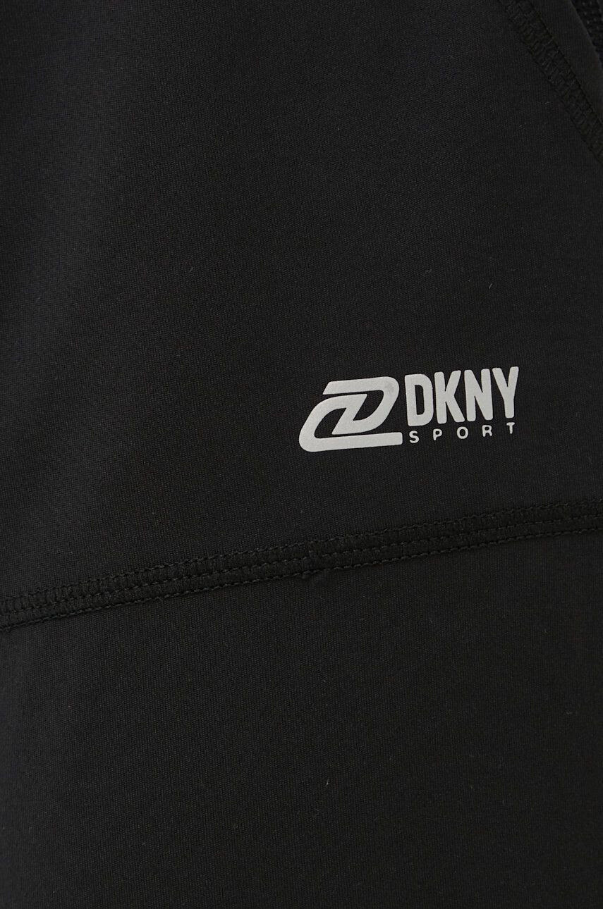 DKNY Legíny dámske čierna farba jednofarebné - Pepit.sk