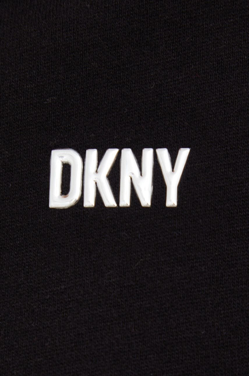 DKNY Mikina dámska fialová farba jednofarebná - Pepit.sk