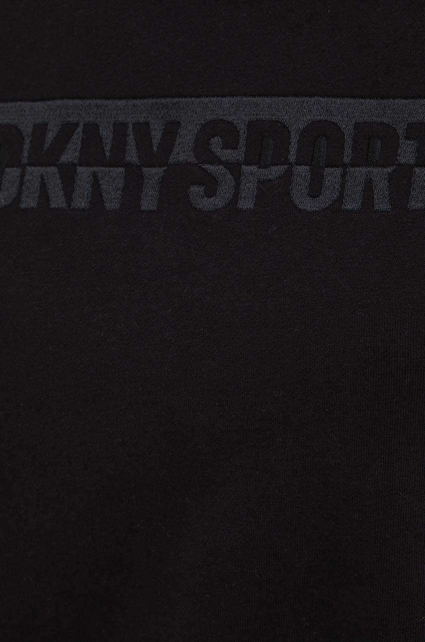 DKNY Mikina dámska čierna farba s nášivkou - Pepit.sk