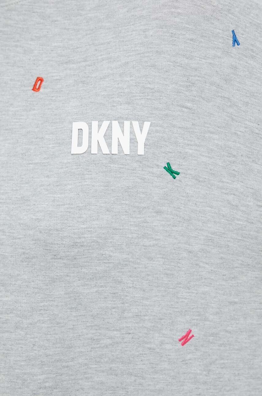 DKNY Mikina s kapucňou šedá farba - Pepit.sk