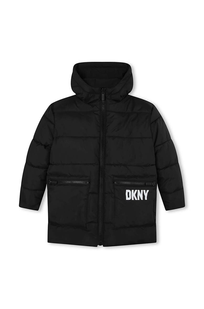 DKNY Obojstranná bunda čierna farba - Pepit.sk