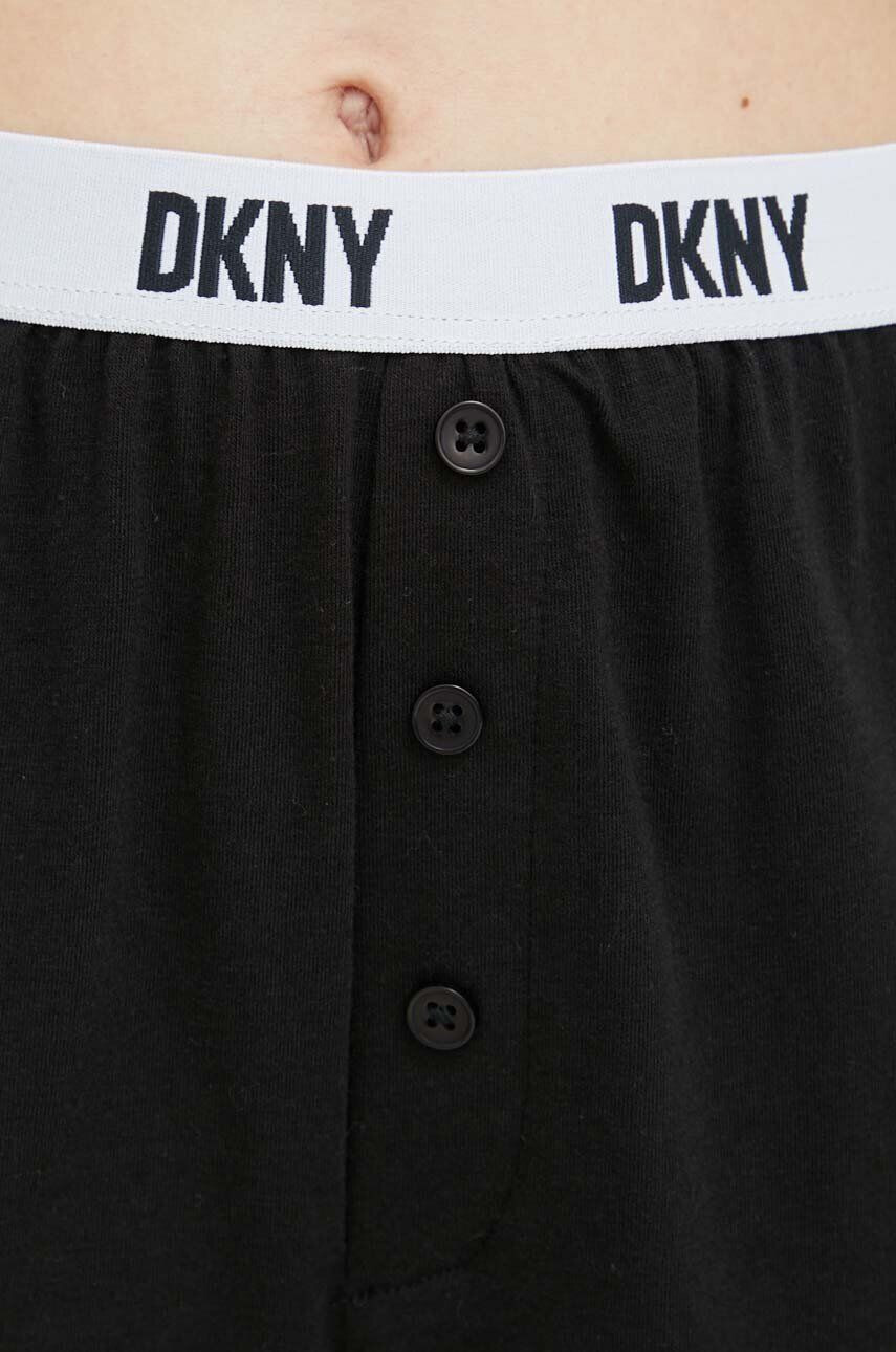 DKNY Pyžamo dámska čierna farba - Pepit.sk