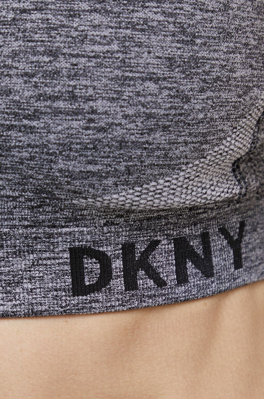 DKNY Športová podprsenka šedá farba melanž - Pepit.sk