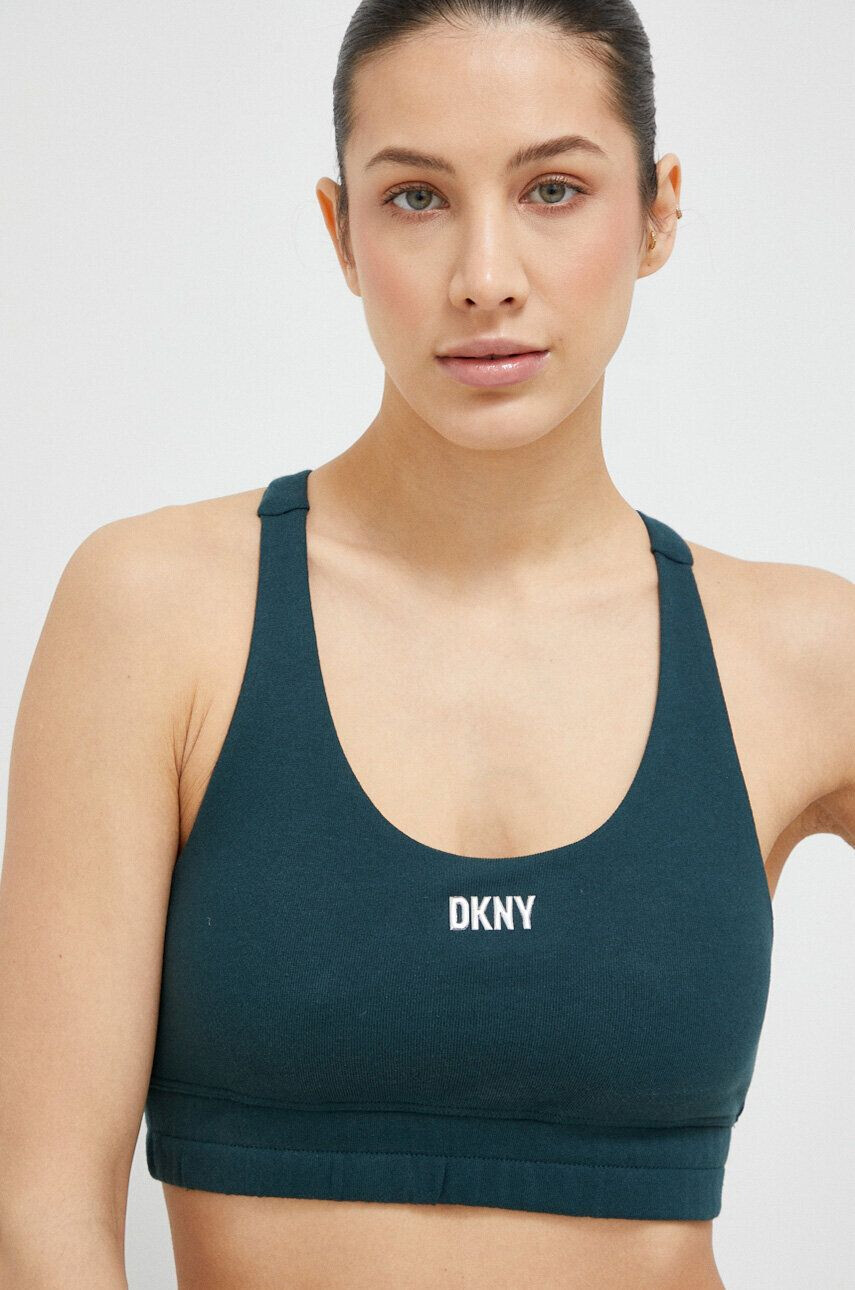 DKNY Športová podprsenka zelená farba - Pepit.sk