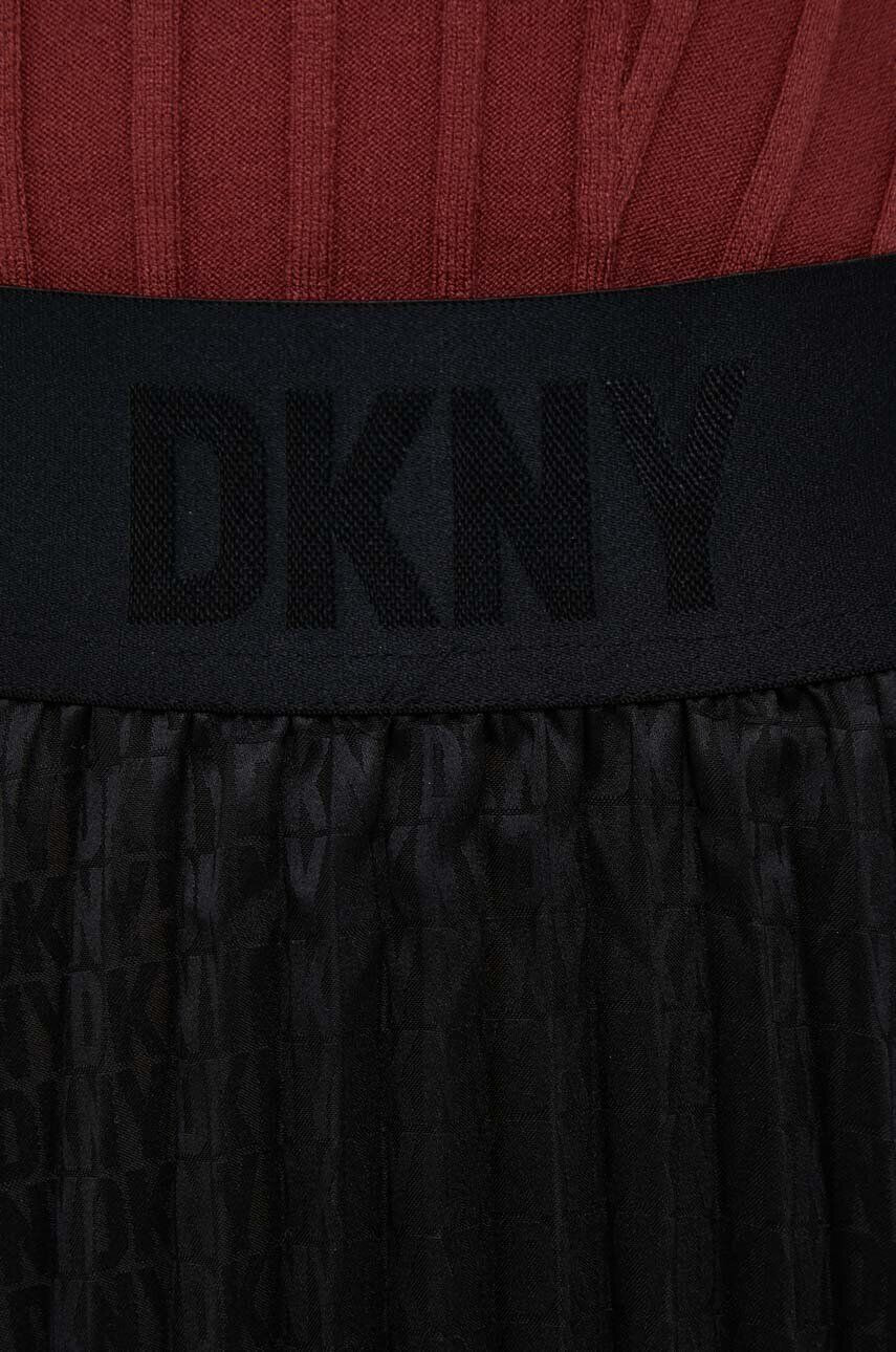 DKNY Sukňa čierna farba mini áčkový strih - Pepit.sk