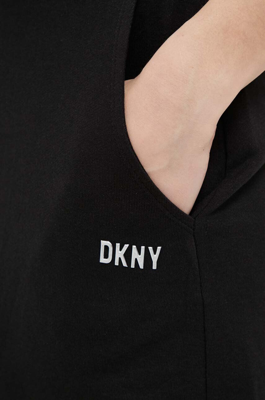 DKNY Sukňa čierna farba mini áčkový strih - Pepit.sk