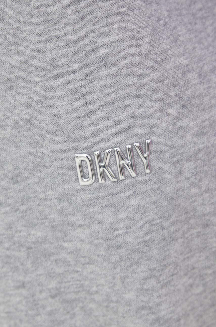 DKNY Tepláky dámske šedá farba jednofarebné - Pepit.sk