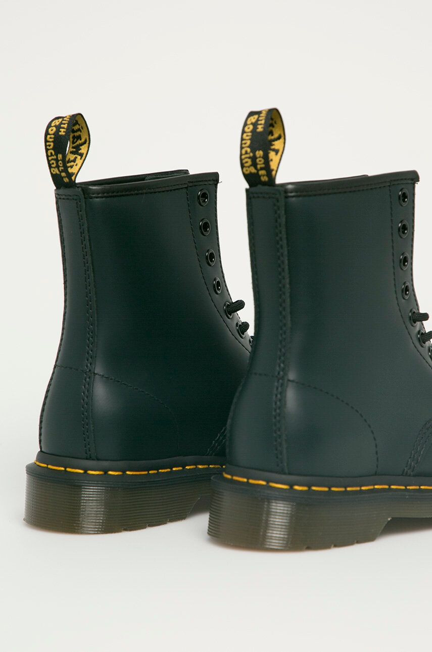 Dr. Martens Kožené workery 1460 dámske tmavomodrá farba na plochom podpätku - Pepit.sk