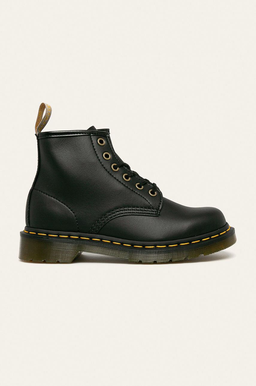 Dr. Martens Členkové topánky Vegan 101 23984001-Black dámske čierna farba na plochom podpätku - Pepit.sk