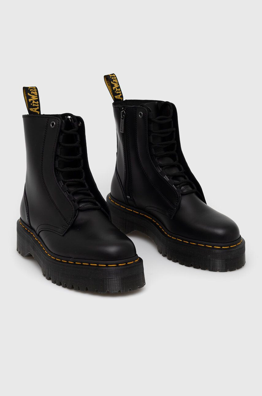 Dr. Martens Kožená obuv Jadon III pánske čierna farba - Pepit.sk